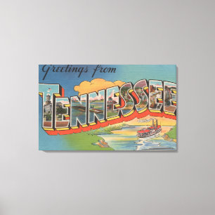 Tennessee (Riverboat Scene) Leinwanddruck