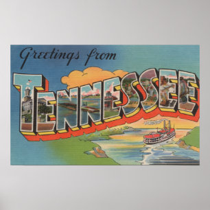 Tennessee (Riverboat Scene) Poster