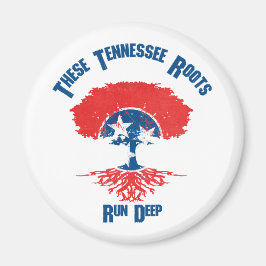 Tennessee Roots Flag Tree Magnet