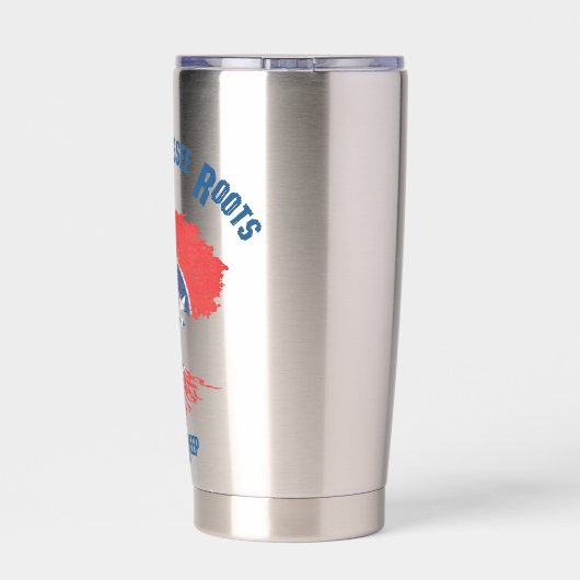 Tennessee Roots Flag Tree Thermobecher (Rückseite)