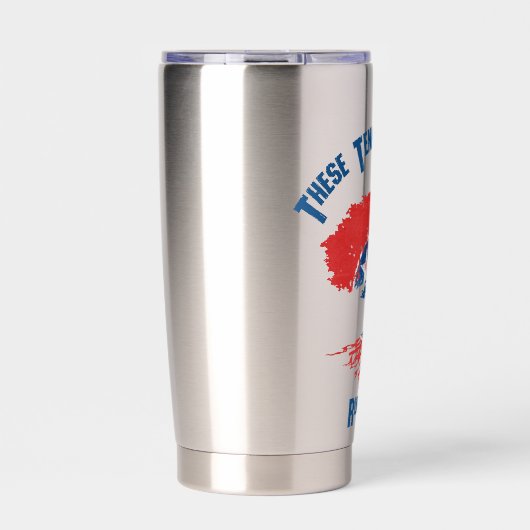 Tennessee Roots Flag Tree Thermobecher (Vorderseite)