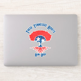 Tennessee Roots Flag Tree Vinyl Decal Aufkleber