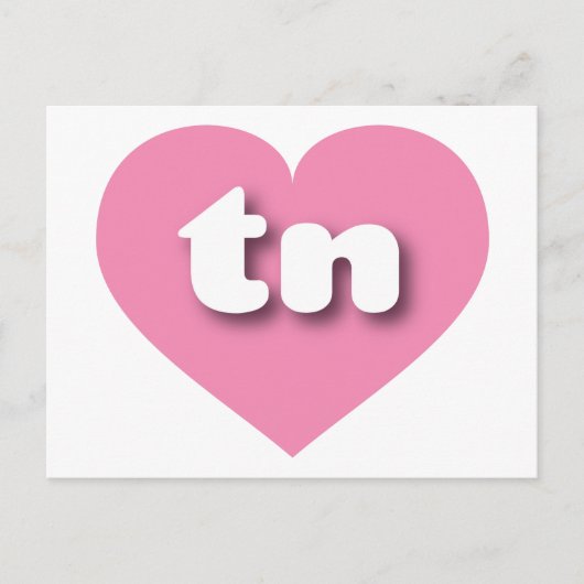 Tennessee Rosa Herz - I Liebe Postkarte (Vorderseite)