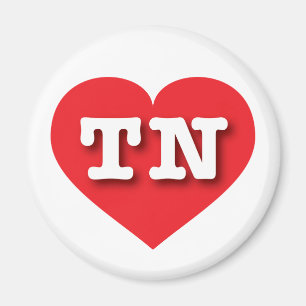 Tennessee Rotes Herz - I Liebe TN Magnet