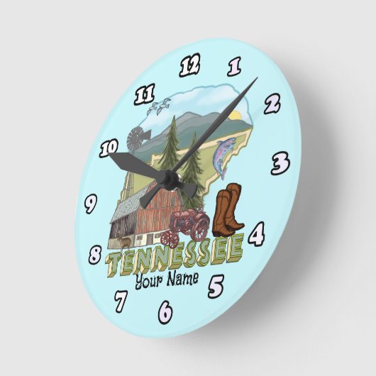 Tennessee Runde Wanduhr (Winkel)