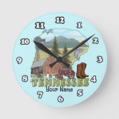 Tennessee Runde Wanduhr (Vorderseite)