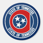 Tennessee-RundEmblem Magnet (Vorne)