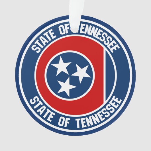 Tennessee-RundEmblem Ornament (Vorderseite)