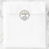 Tennessee Runder Aufkleber (Tasche)