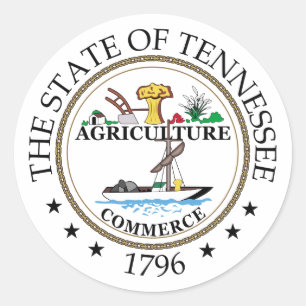 Tennessee Runder Aufkleber