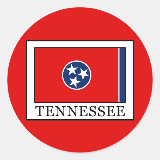 Tennessee Runder Aufkleber (Vorderseite)