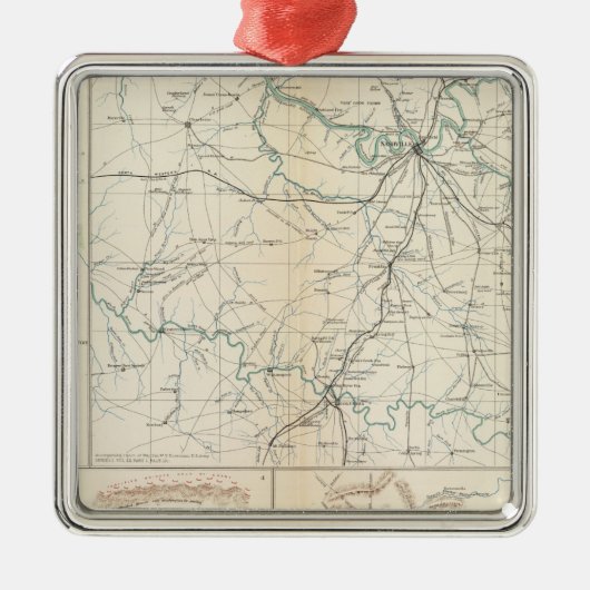 Tennessee Silbernes Ornament (Vorne)