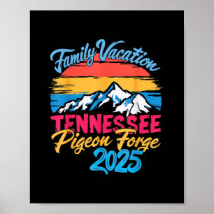 Tennessee Smoky Mountains Familienurlaub 2025 Schw Poster