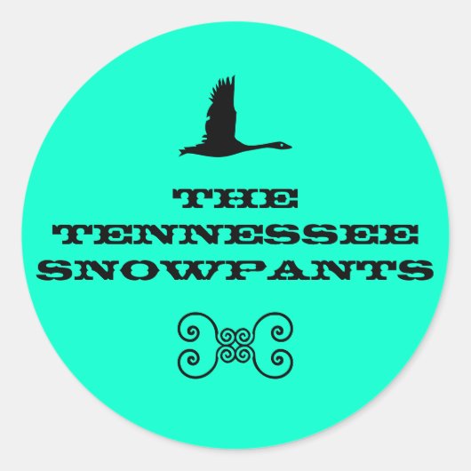 Tennessee Snowpants Aufkleber (Vorderseite)