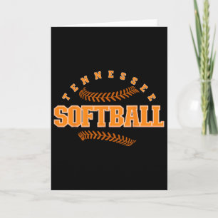 Tennessee Softll Vintage Männer Kinder Team Retro Karte