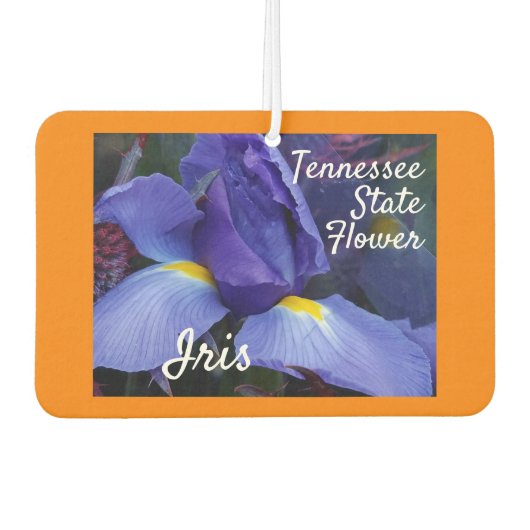 Tennessee Staat Blume Iris Natur Autolufterfrischer (Vorderseite)