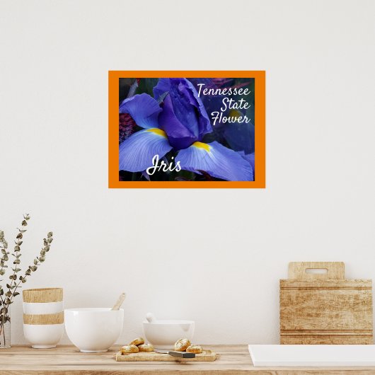 Tennessee Staat Blume TN Iris Poster (Küche)