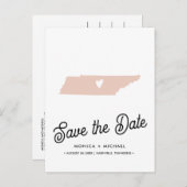 TENNESSEE Staat Hochzeit in Urlaubsort JEDE FARBE Ankündigungspostkarte (Vorne/Hinten)