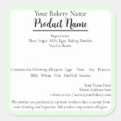 Tennessee Staat Hütte Lebensmittelgeschäft Backlab Quadratischer Aufkleber (Vorderseite)