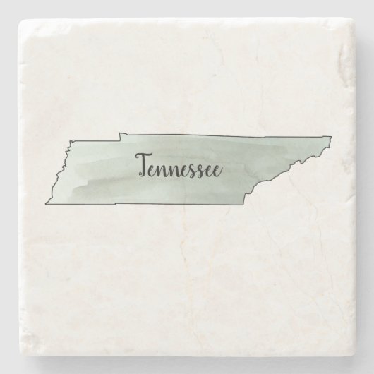 Tennessee Staat Illustration Malerei Steinuntersetzer (Vorderseite)
