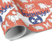 Tennessee Staat Symbole Freiwillige Staat Bilder Geschenkpapier (Rolleneckpunkt)