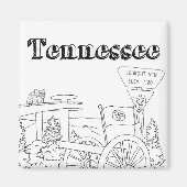 Tennessee Staat Symbole Freiwillige Staat Bilder Magnet (Vorne)