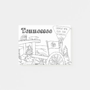 Tennessee Staat Symbole Freiwillige Staat Bilder Post-it Klebezettel