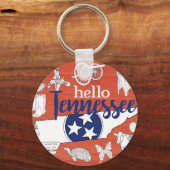 Tennessee Staat Symbole Freiwillige Staat Bilder Schlüsselanhänger (Vorderseite)