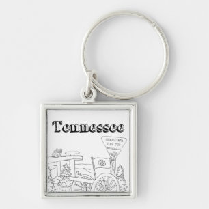 Tennessee Staat Symbole Freiwillige Staat Bilder Schlüsselanhänger