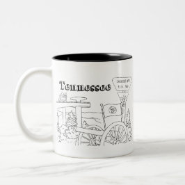 Tennessee Staat Symbole Freiwillige Staat Bilder Zweifarbige Tasse