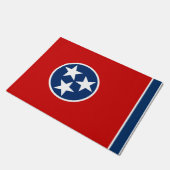 Tennessee Staat & Tennessee Flag / USA Fußmatte (Schrägansicht)