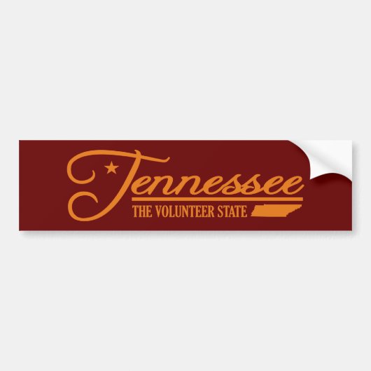 Tennessee (Staat von mir) Autoaufkleber (Vorne)