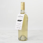 Tennessee Staat Wedding Willkommen Flaschenanhänger (Angewinkelt)