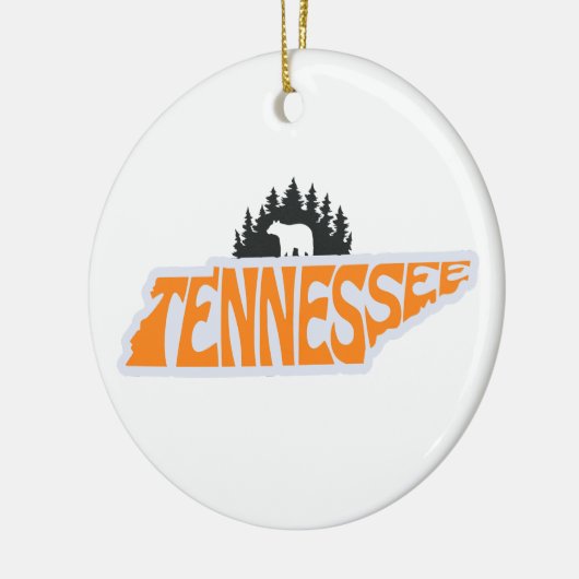 Tennessee Staat Weihnachtsbaum Keramik Ornament (Links)