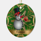Tennessee Staat Weihnachtsfeier Keramik Ornament (Links)