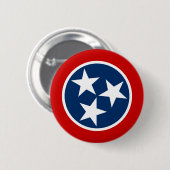 Tennessee-Staats-Flagge Button (Vorne & Hinten)