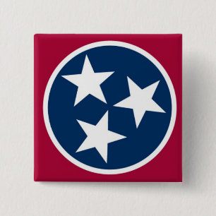 Tennessee-Staats-Flagge Button