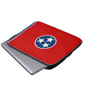 Tennessee-Staats-Flagge Laptopschutzhülle (Vorne Knopf)