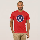 Tennessee-Staats-Flaggegrunge-Nashville-Liebe T-Shirt (Vorne ganz)
