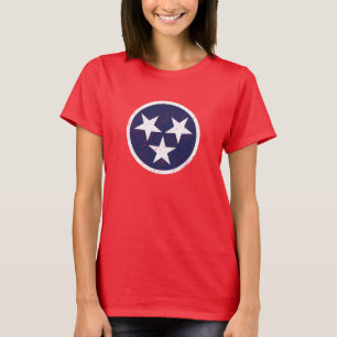 Tennessee-Staats-Flaggegrunge-Nashville-Liebe T-Shirt