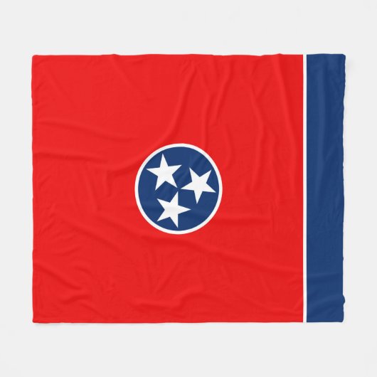 Tennessee-Staats-Flaggen-Entwurf Fleecedecke (Vorderseite (Horizontal))