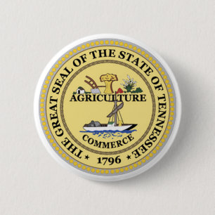 Tennessee-Staats-Siegel Button