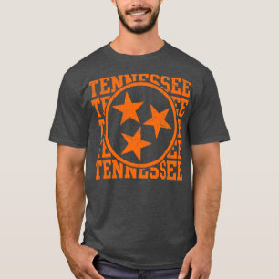 Tennessee-Staatsflagge beschädigte Grafik T-Shirt