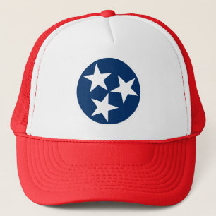 Tennessee Staatsflagge Blau Weiße Sterne Truckerkappe