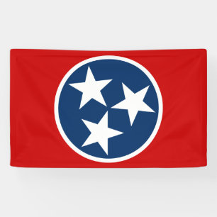 Tennessee Staatsflagge Blaue weiße Sterne Banner
