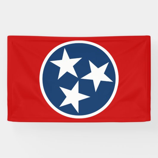 Tennessee State Flag Blaue weiße Stars Banner (Horizontal)