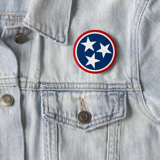 Tennessee State Flag Blaue weiße Stars Button (Beispiel)