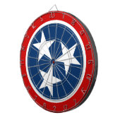 Tennessee State Flag Blaue weiße Stars Dartscheibe (Vorderseite rechts)