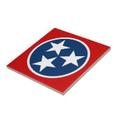 Tennessee State Flag Blaue weiße Stars Fliese (Seite)