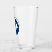 Tennessee State Flag Blaue weiße Stars Glas (Links)